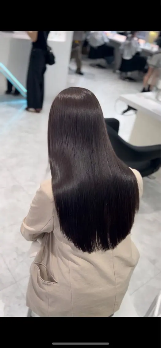 ロング 縮毛矯正 髪質改善特化 🫧‪恵比寿のヘアスタイル