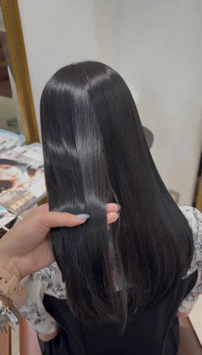 ロング ヘアカラー トリートメント 艶モテカラー miku🏳️‍⚧️のヘアスタイル