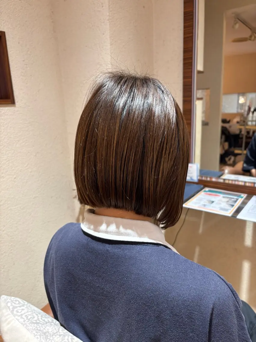 ショート 切りっぱなしボブ ショートボブ ボブ ショートヘア メンズカットモデル 落合 悠夏✄﻿のヘアスタイル