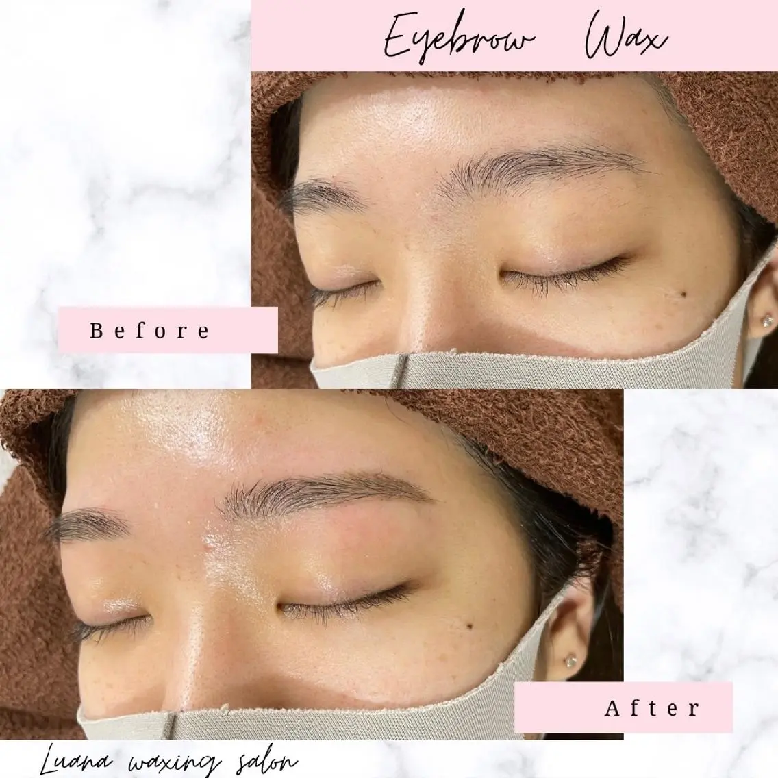 アイブロウ 眉毛ワックス脱毛 Luana wax 🐚根本のエステ・リラクイメージ