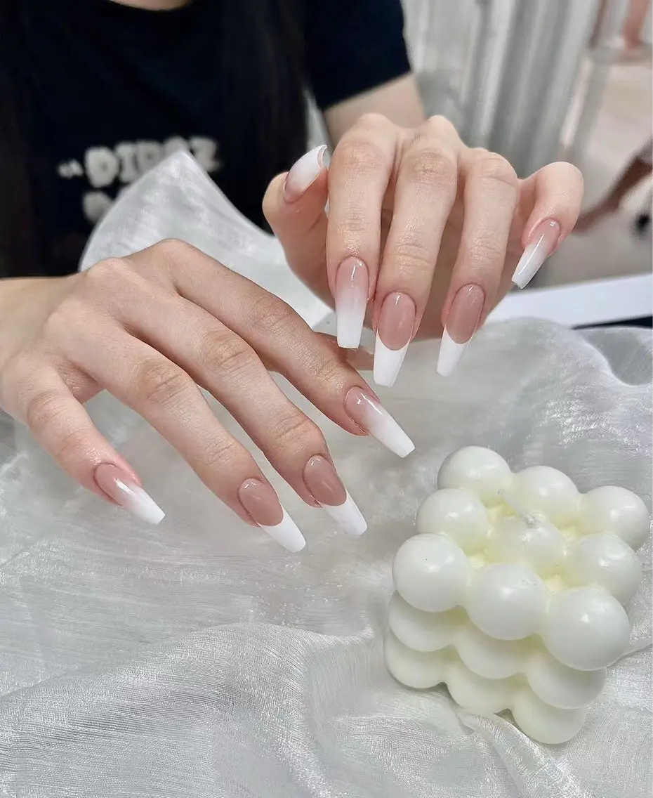 ネイル スカルプネイル シンプルネイル Lu nailsalonのネイルデザイン