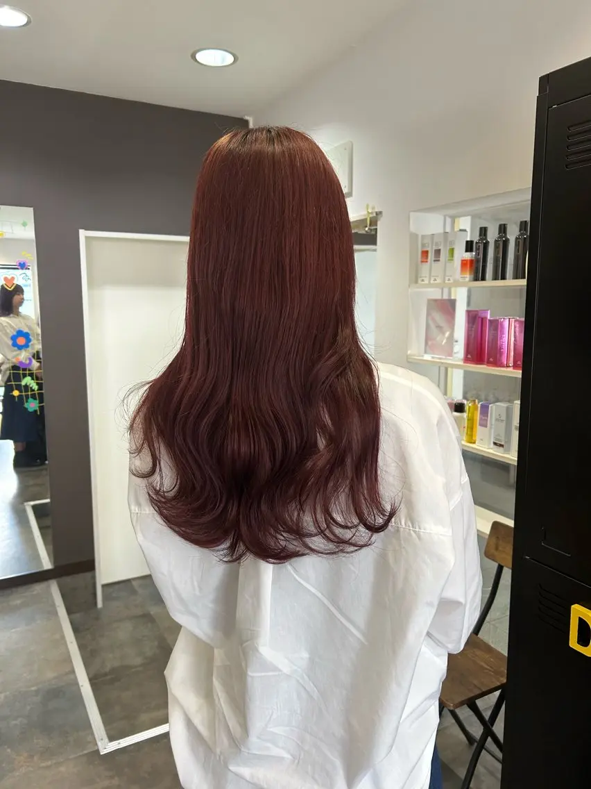 ロング カラー 吉村 夏椰のヘアスタイル