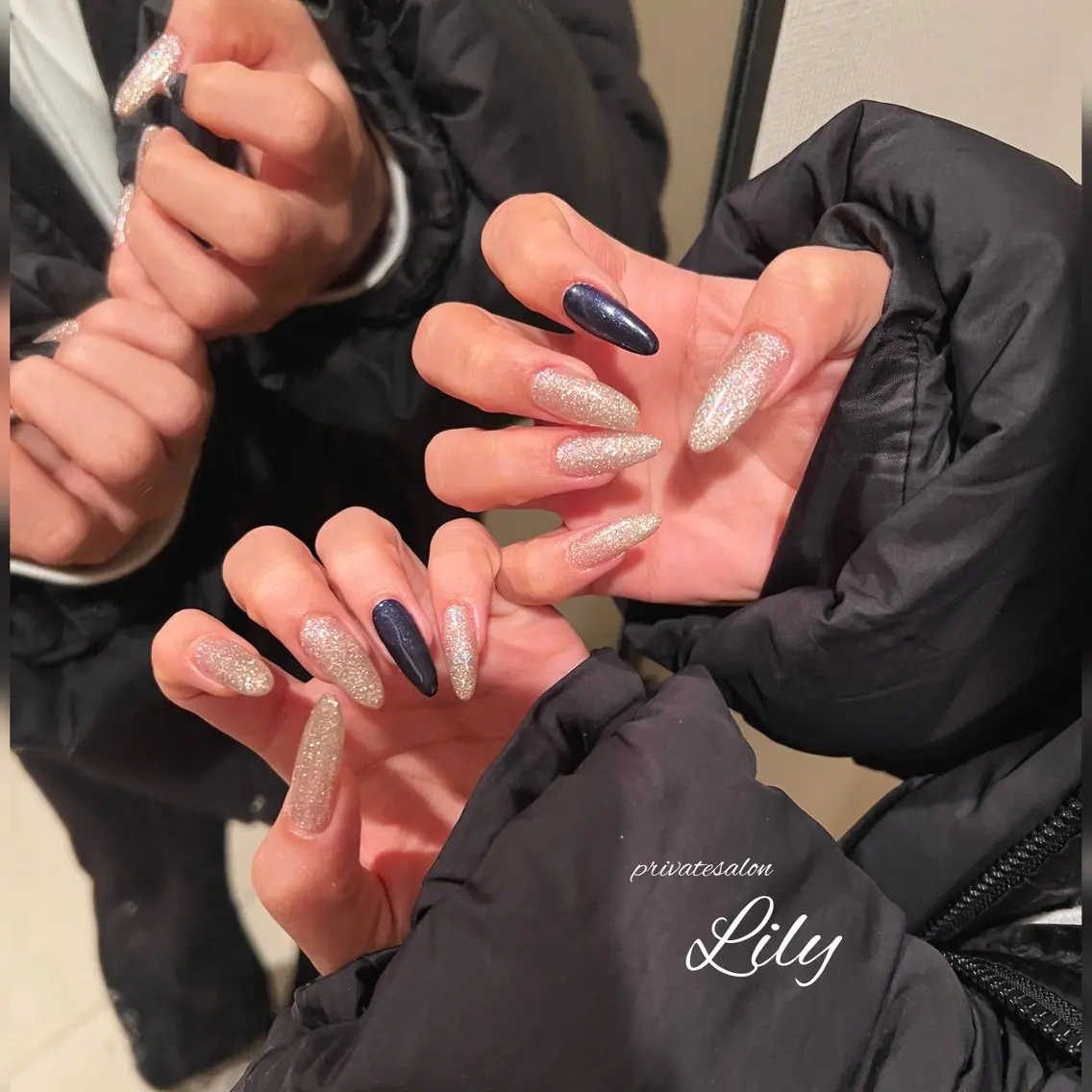 ネイル ラメ(グリッター) ハンドネイル salon Lilyのネイルデザイン