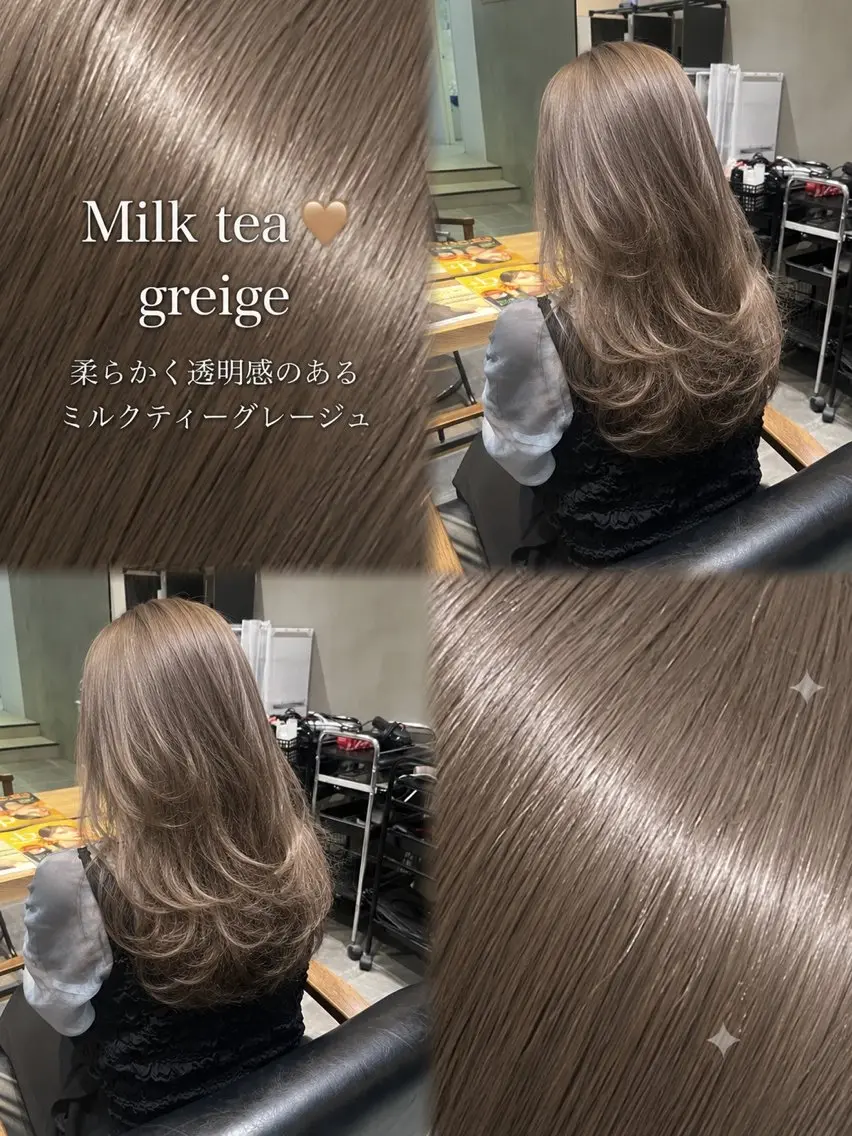 ロング カラー Wカラー/アレンジ/ ブリーチ無しWカラーのヘアスタイル