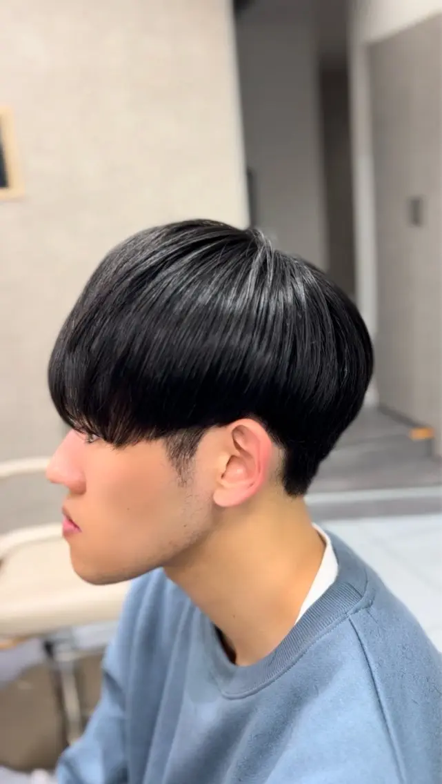 ショート パーマ メンズ センターパート メンズ韓国風 マッシュ 韓国風ヘア 縮毛矯正 カット 縮毛矯正 トリートメント 🔮メンズ縮毛矯正 メンズパーマ💎竹永のヘアスタイル