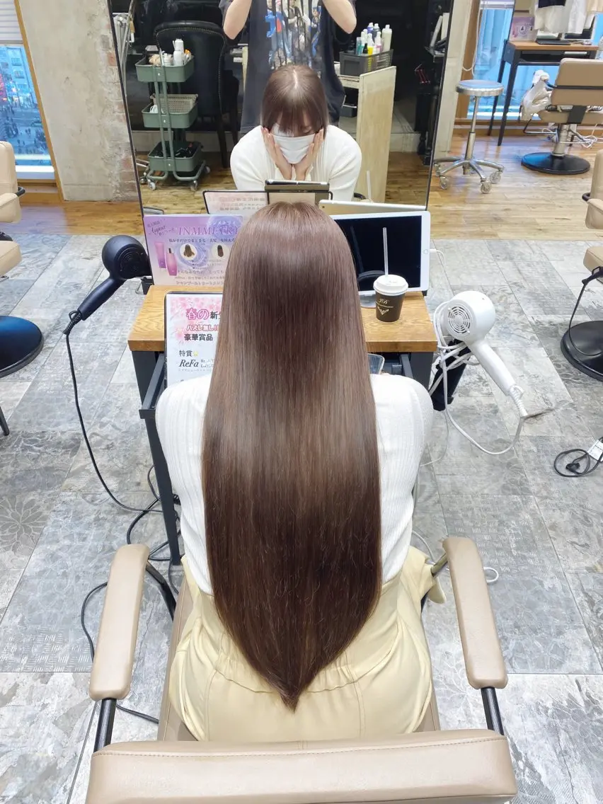 カラー 銀座/レイヤー 顔周りカット溝手優太のヘアスタイル