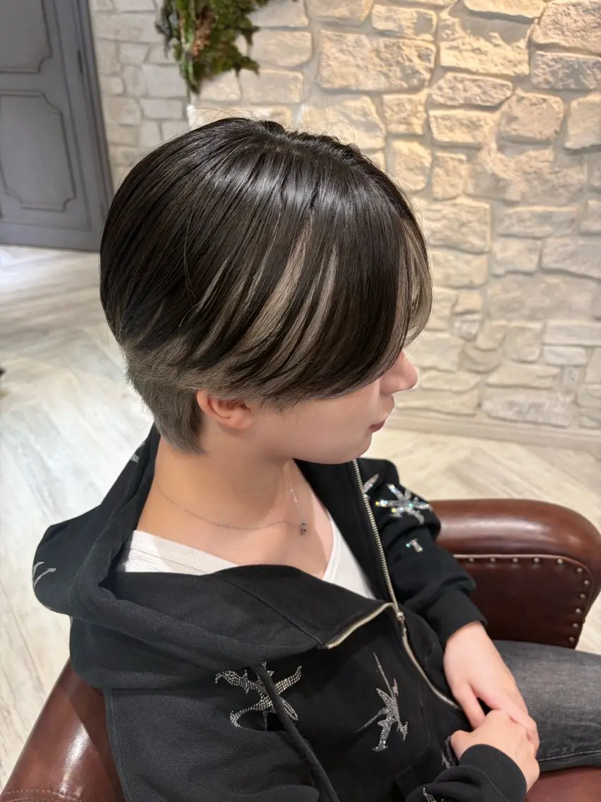 ショート カラー ヘアアレンジ メンズ メンズブリーチ ブリーチ ヘアカラー 辻堂/藤沢/カラー ダイスケのヘアスタイル