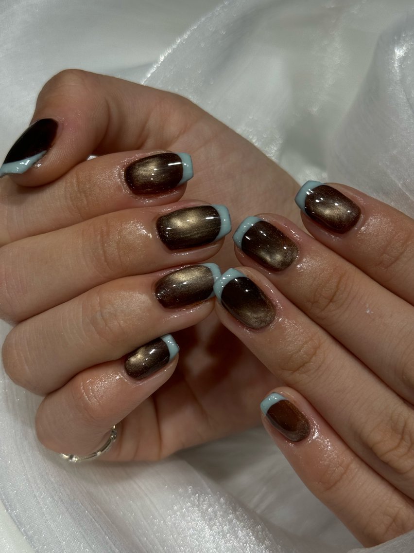 ネイル 長さ出し キラキラネイル 韓国ネイル マグネットネイル 持ち込み KOTORA NAILのネイルデザイン