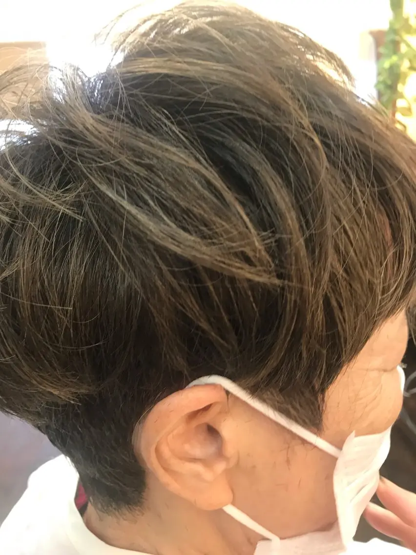 ショート カット パーマ トリートメント 桧山 真のヘアスタイル