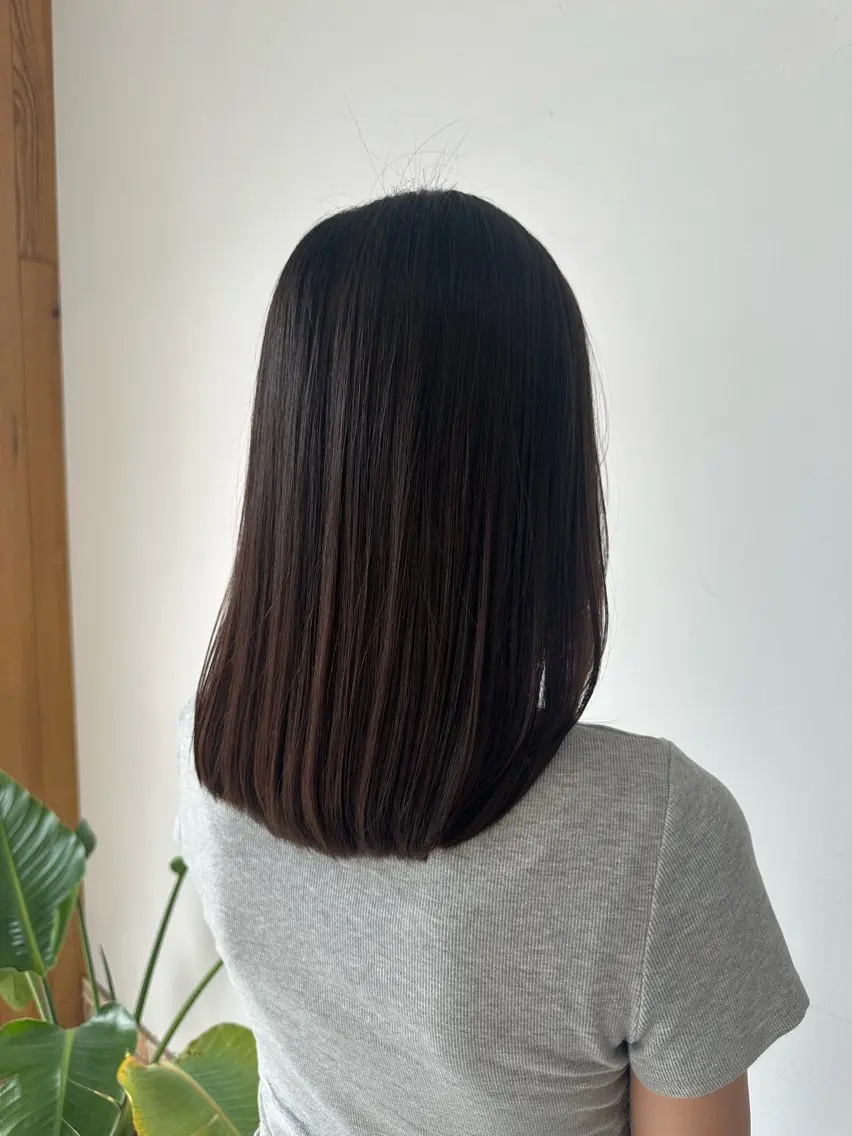 セミロング 縮毛矯正 縮毛矯正 Reina ♡のヘアスタイル