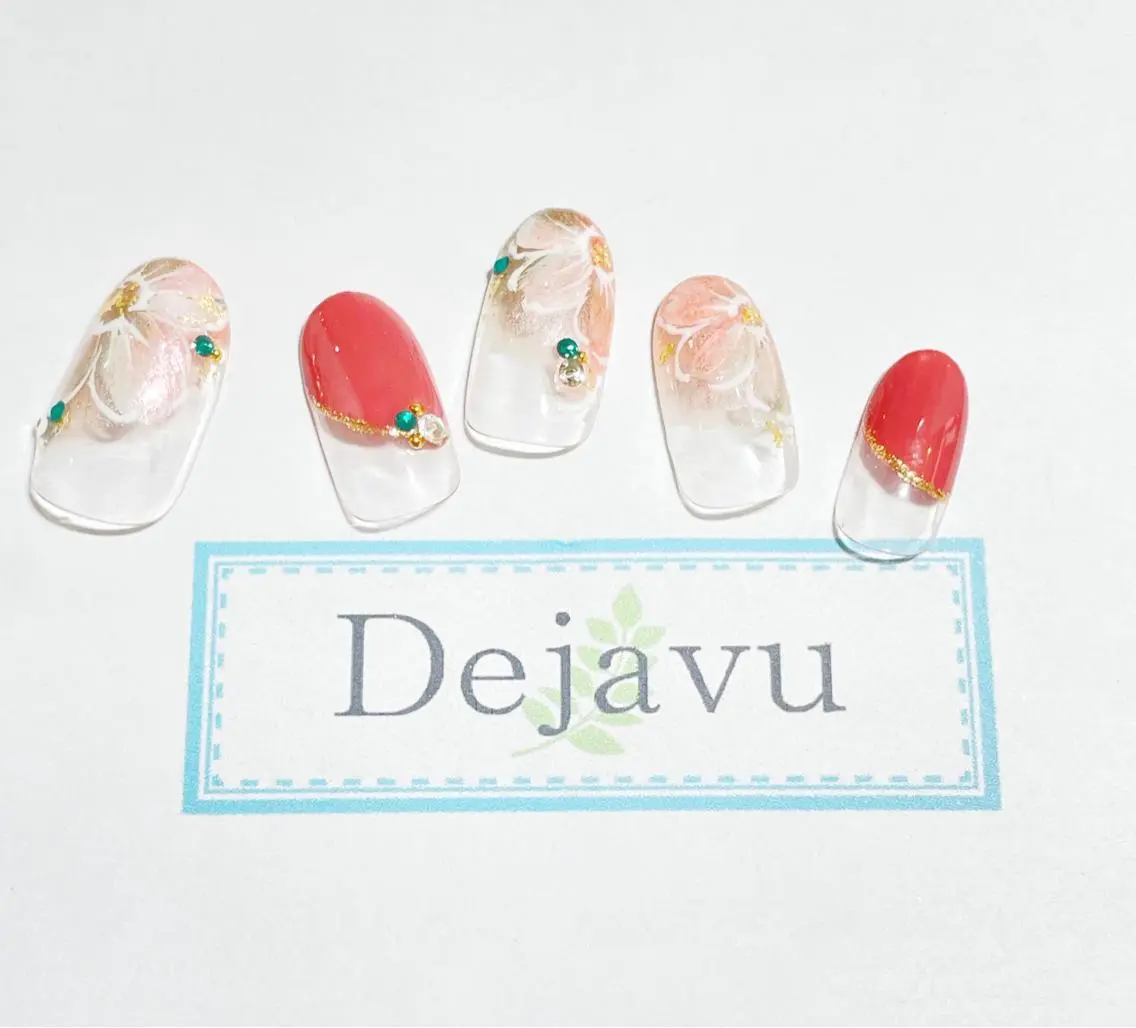 ネイル アートネイル ジェルネイル Nail salon Dejavu 🌿のネイルデザイン