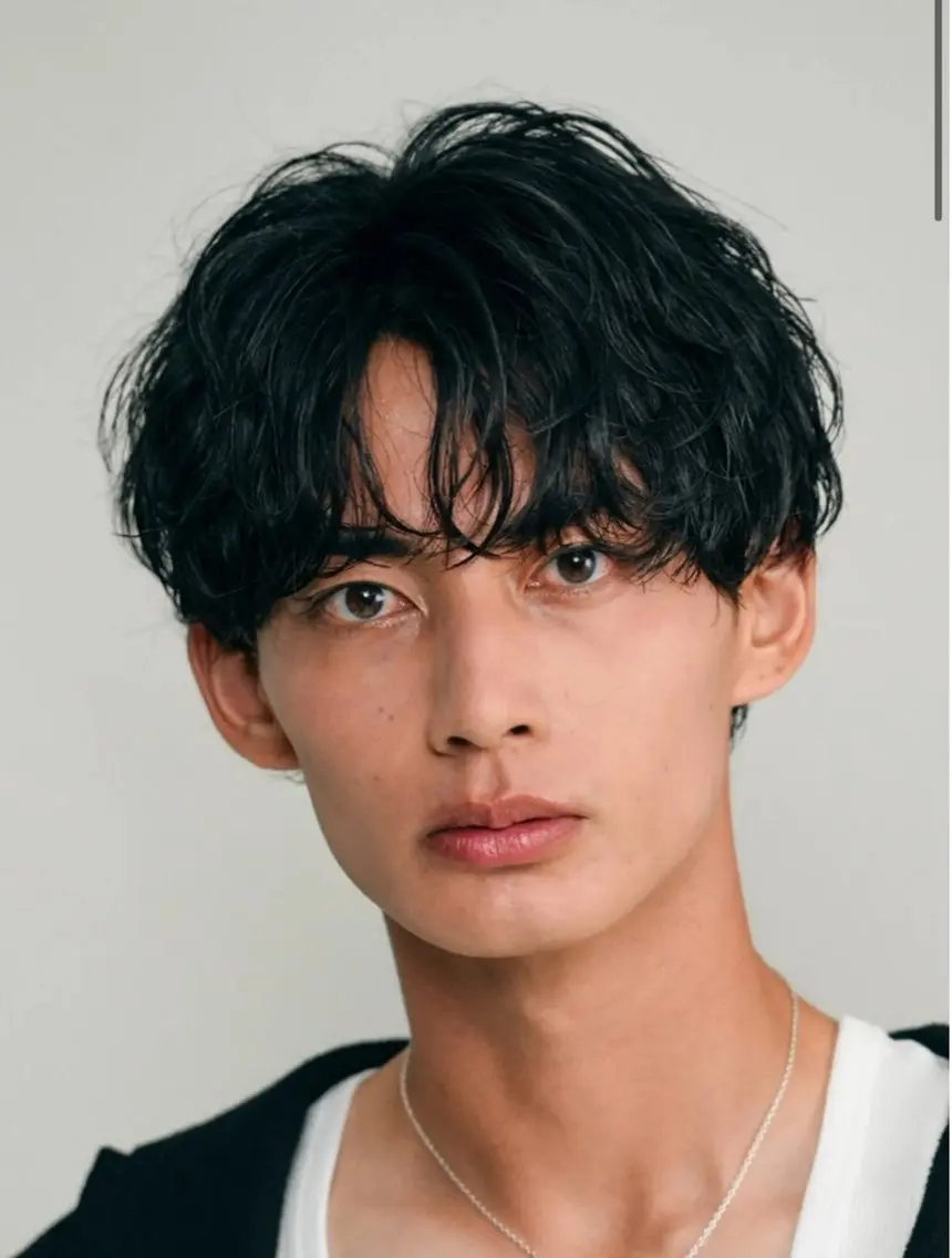 ミディアム パーマ 髙橋 偉月のヘアスタイル