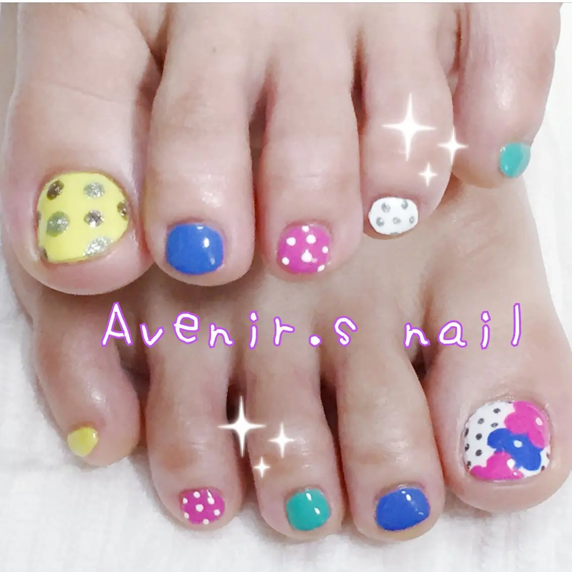 ネイル ドット フットネイル Home Salon Avenir.のネイルデザイン