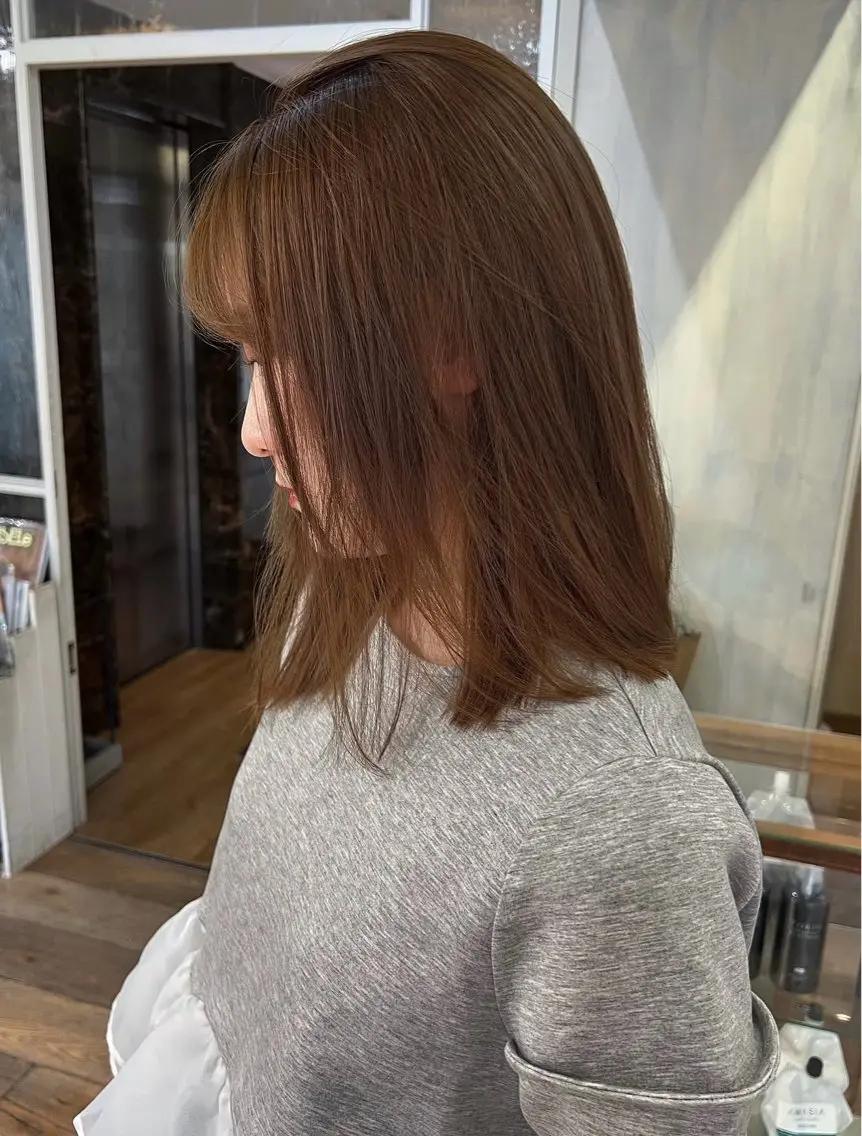 ミディアム 北九州美容室 🩵まかな🩵のヘアスタイル
