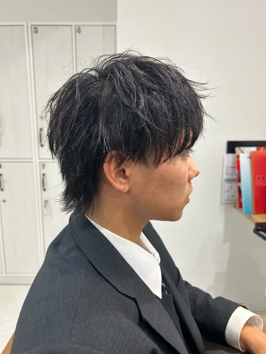 ショート ヘアアレンジ メンズ カット 山﨑 燦人のヘアスタイル
