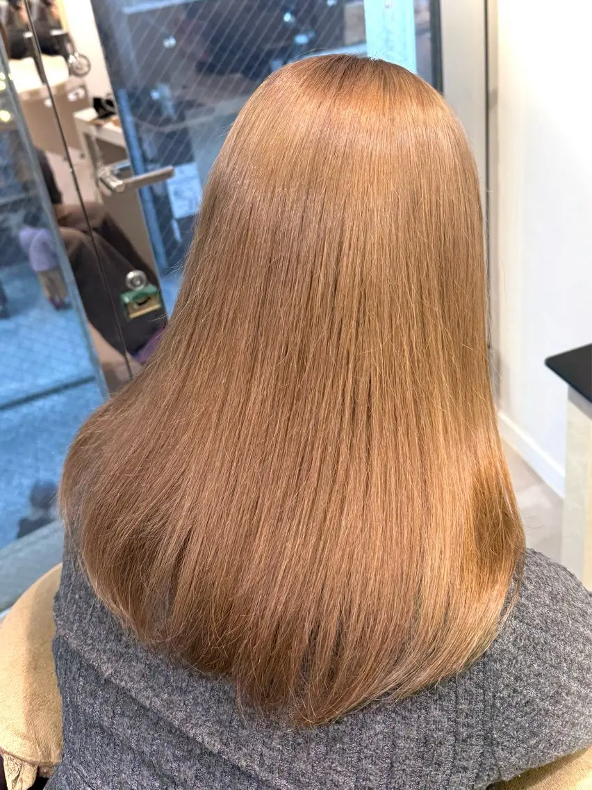 ミディアム カラー カット ヘアカラー 韓国レイヤー 🎀ダブルカラーのヘアスタイル