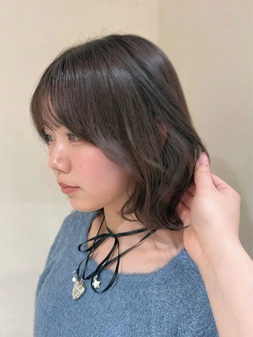 セミロング カラー カット ヘアカラー トリートメント モテhair♡.* マツエク/さくら🍨のマツエク・マツパデザイン