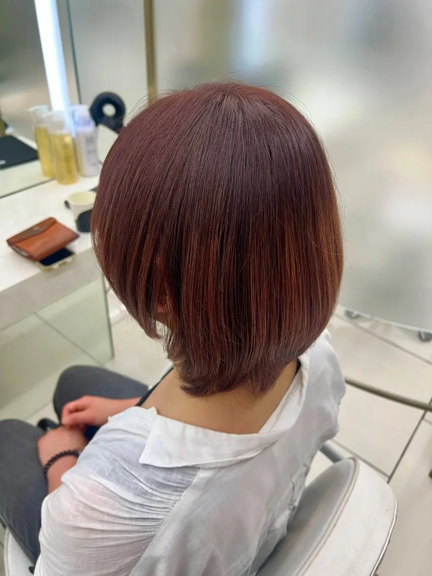 ショート カラー ヘアカラー トリートメント COA GINZA / しずくのヘアスタイル
