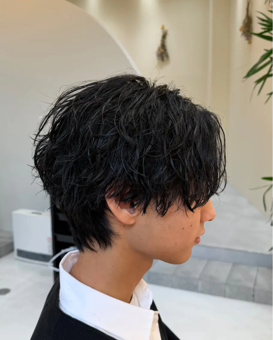 パーマ メンズ カット ヘアカラー パーマ トリートメント 滝沢 智希のヘアスタイル