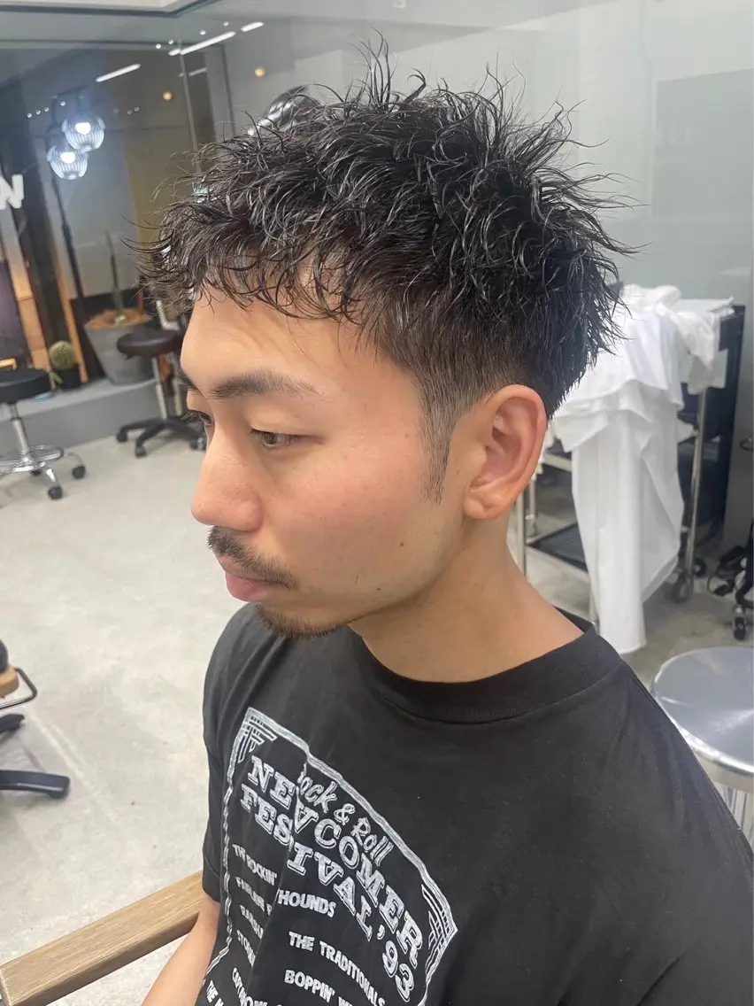 ショート パーマ メンズ メンズ専門サロン wokeのヘアスタイル