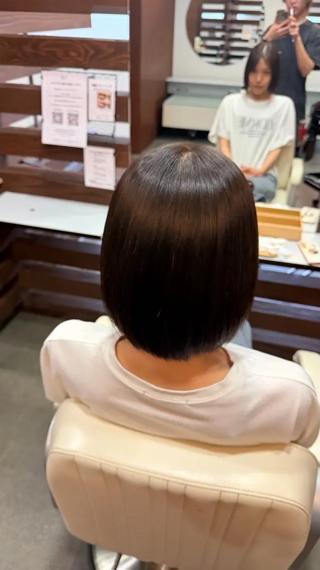 ミディアム 縮毛矯正 LiL しおんのヘアスタイル