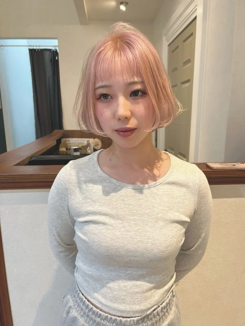 ショート カット ヘアカラー トリートメント keshiki🦋 Nanaのヘアスタイル