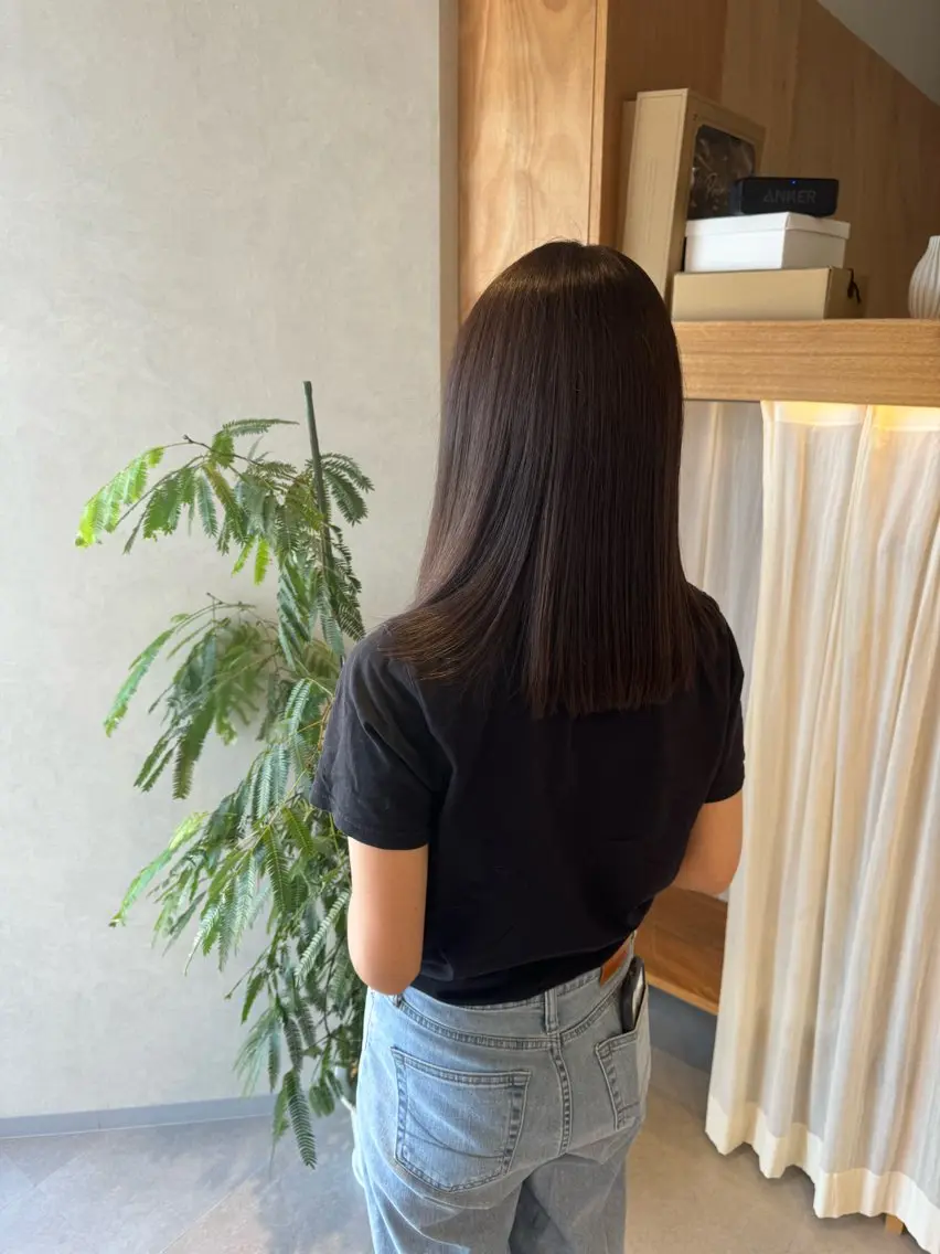ミディアム カット ヘアカラー トリートメント メンズパーマ/ ボブパーマ/タクミのヘアスタイル