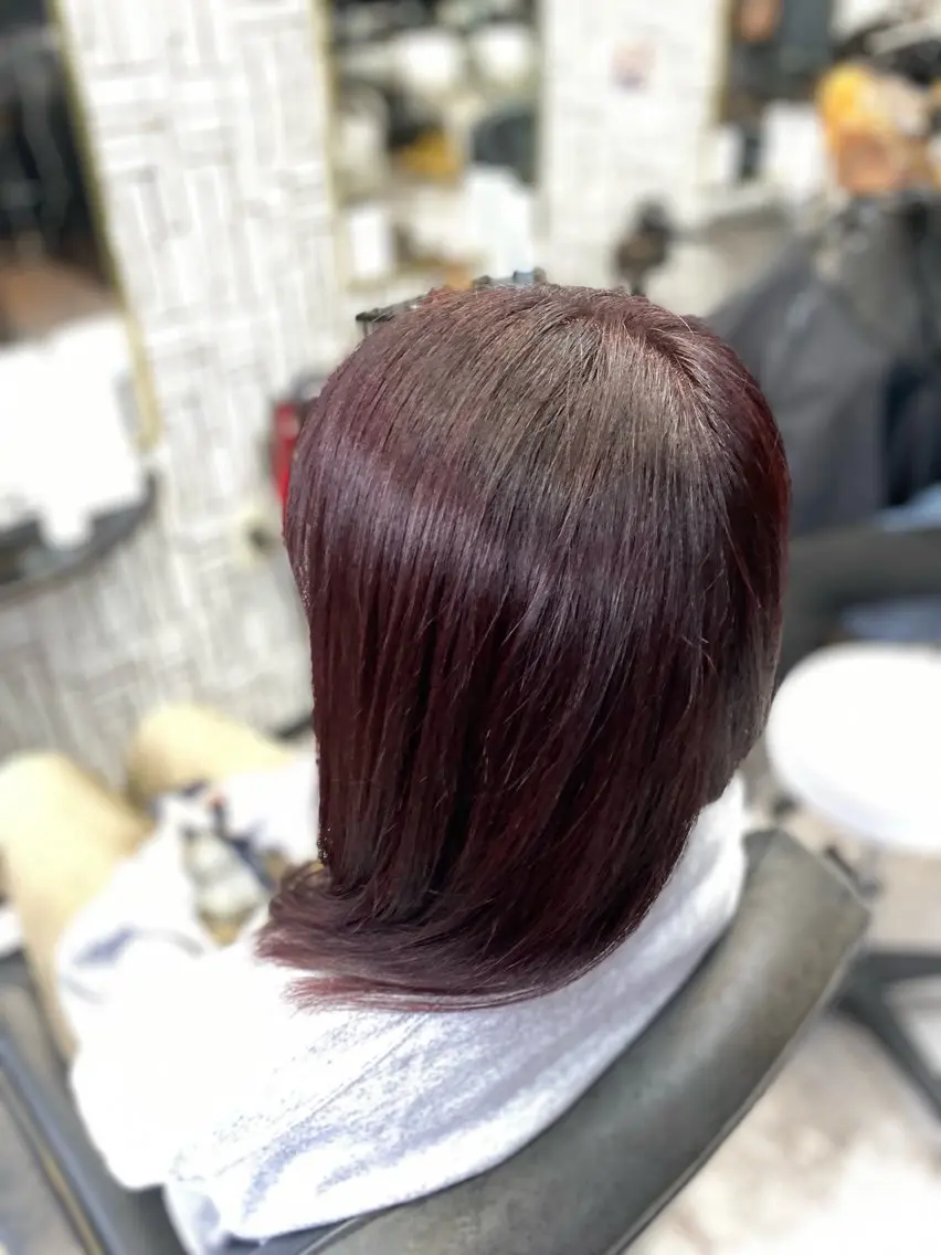 セミロング ヘアカラー 北村 理奈のヘアスタイル