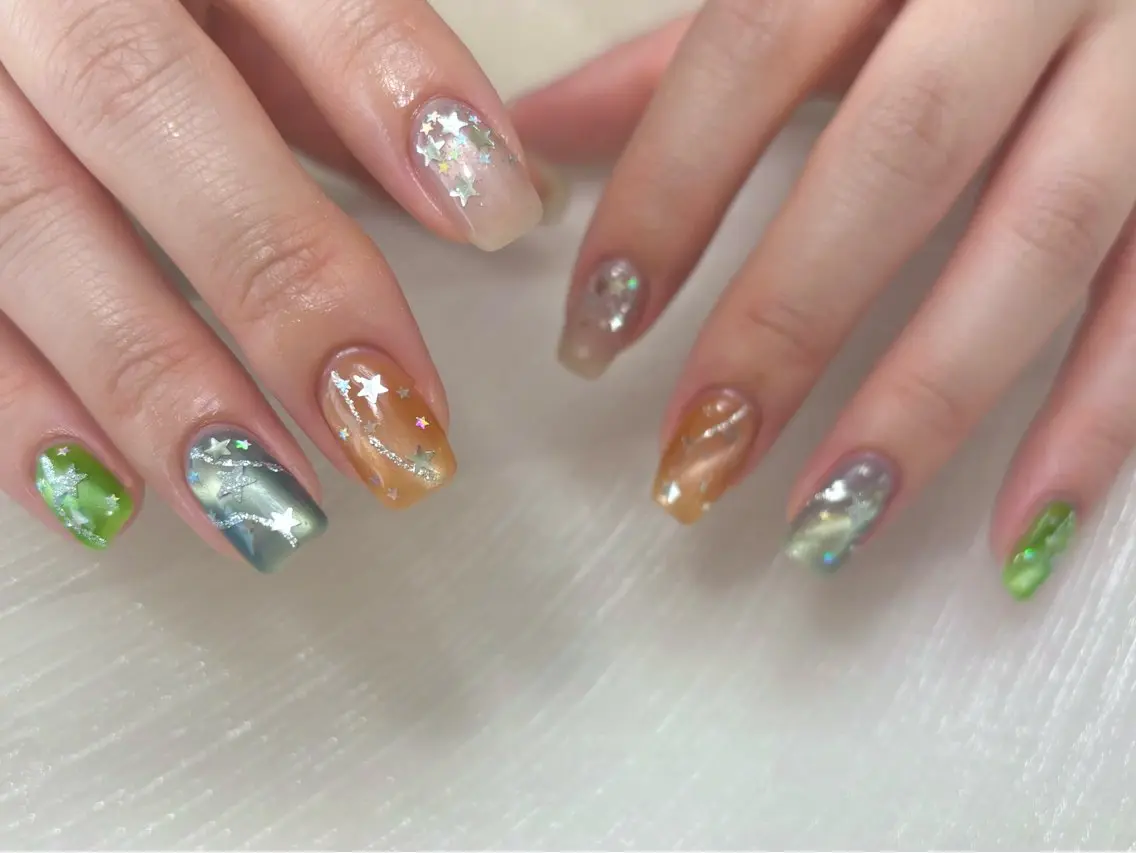 ネイル ハンドネイル yurina ☆のネイルデザイン