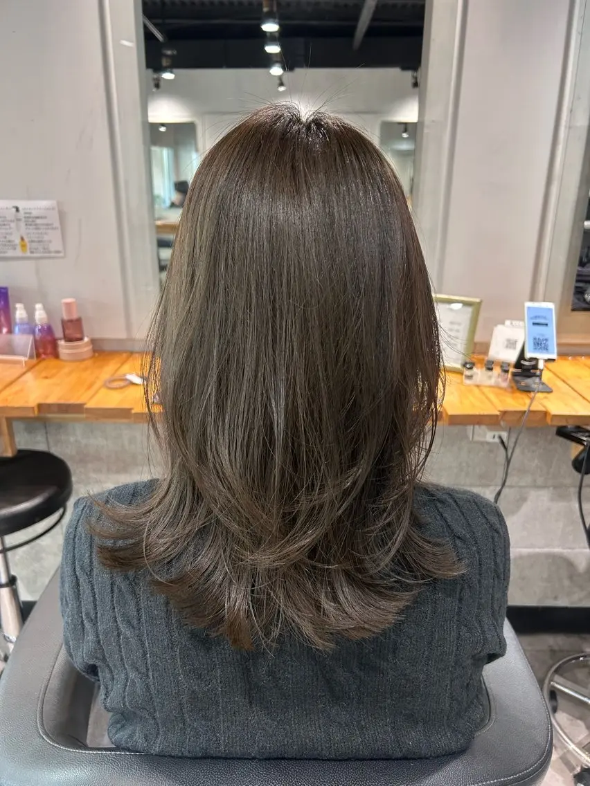 セミロング カット トリートメント ヘッドスパ レイヤーStyle 🪽菜々実のヘアスタイル