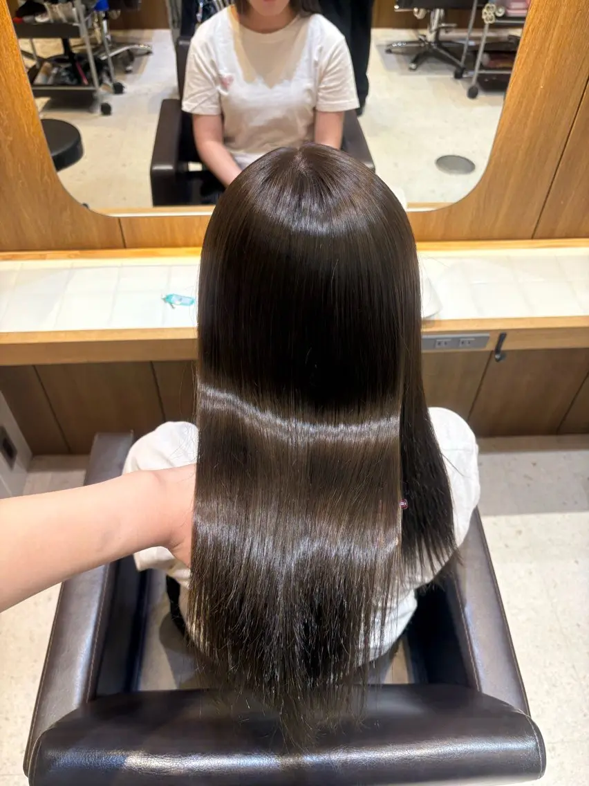 ロング カラー ヘアカラー ❤️【暖色カラー】/ HARUKA🍒❤️のヘアスタイル