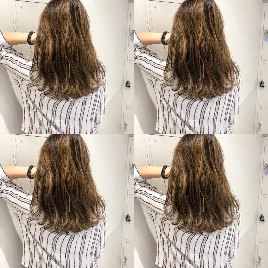 ロング カラー アディクシーカラー アッシュ バレイヤージュ ベージュカラー 透明感カラー 三鷹で1番ショート ボブをカットする新谷のヘアスタイル