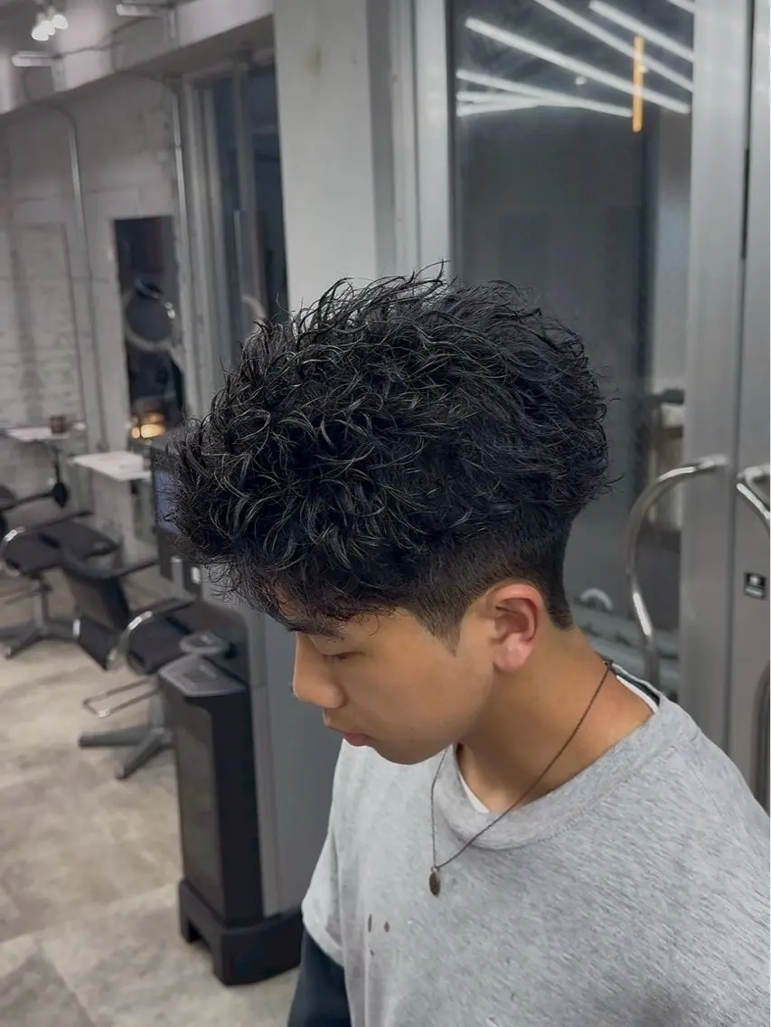 パーマ メンズ カット パーマ 🔥強めメンズパーマ 特化🔥/きらりのヘアスタイル