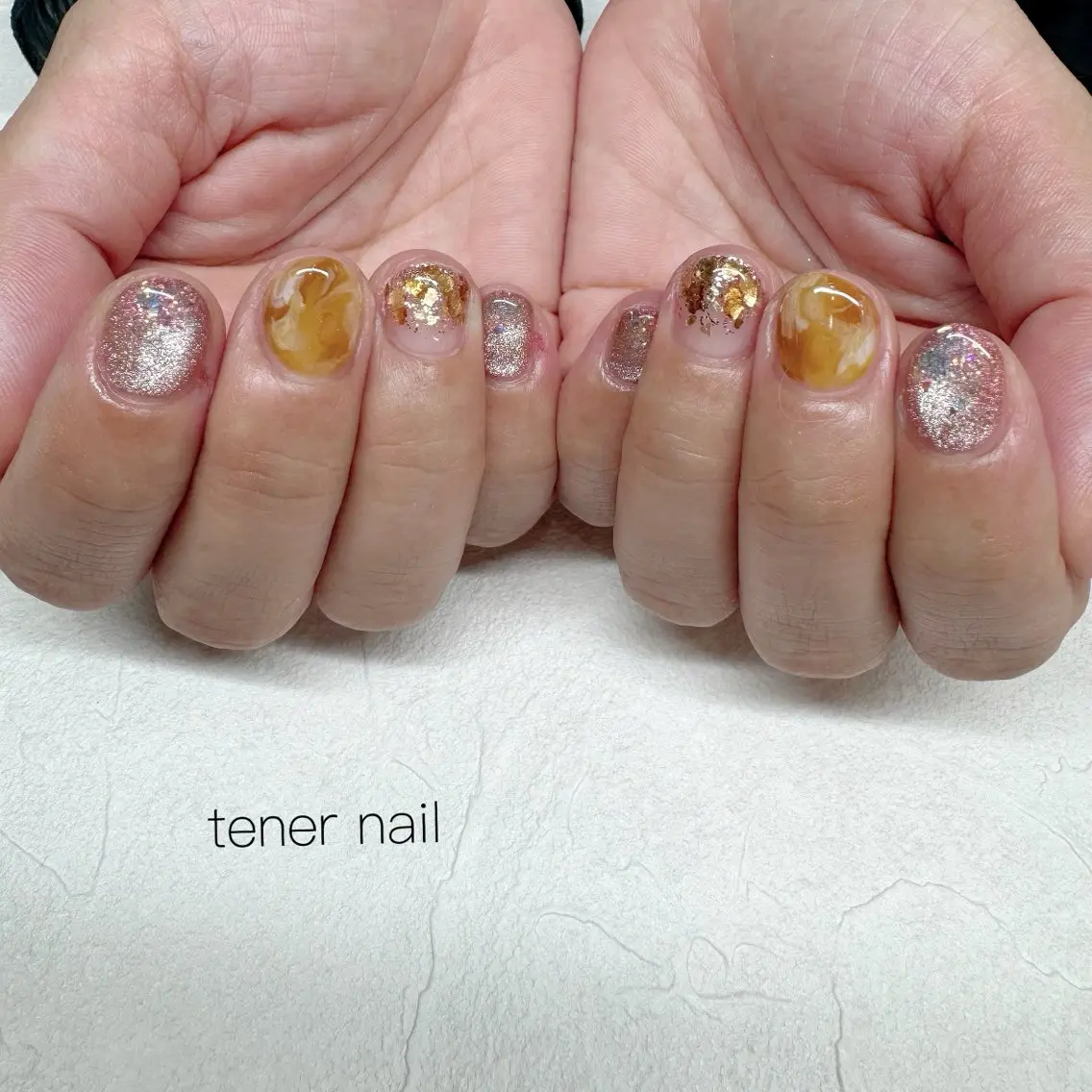 ネイル べっ甲ネイル マグネットネイル ハンドネイル テネルネイル tener nailのネイルデザイン