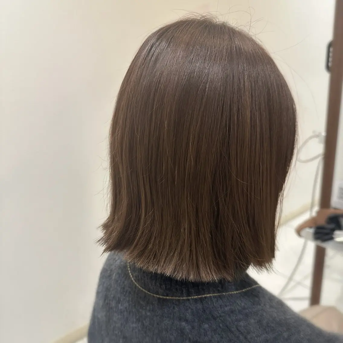 ショート 切りっぱなしボブ ボブ 透明感ｶﾗｰ🫧 HIRAIのヘアスタイル