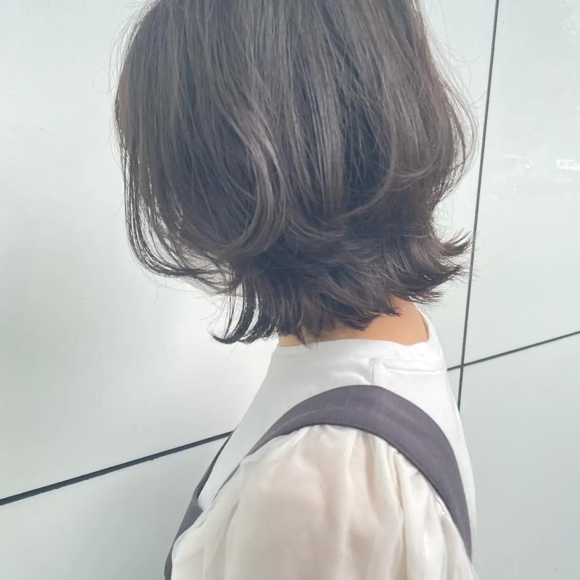 ミディアム カラー ヘアアレンジ 梅田/赤み消しカラー /顔まわりcut🤍のヘアスタイル