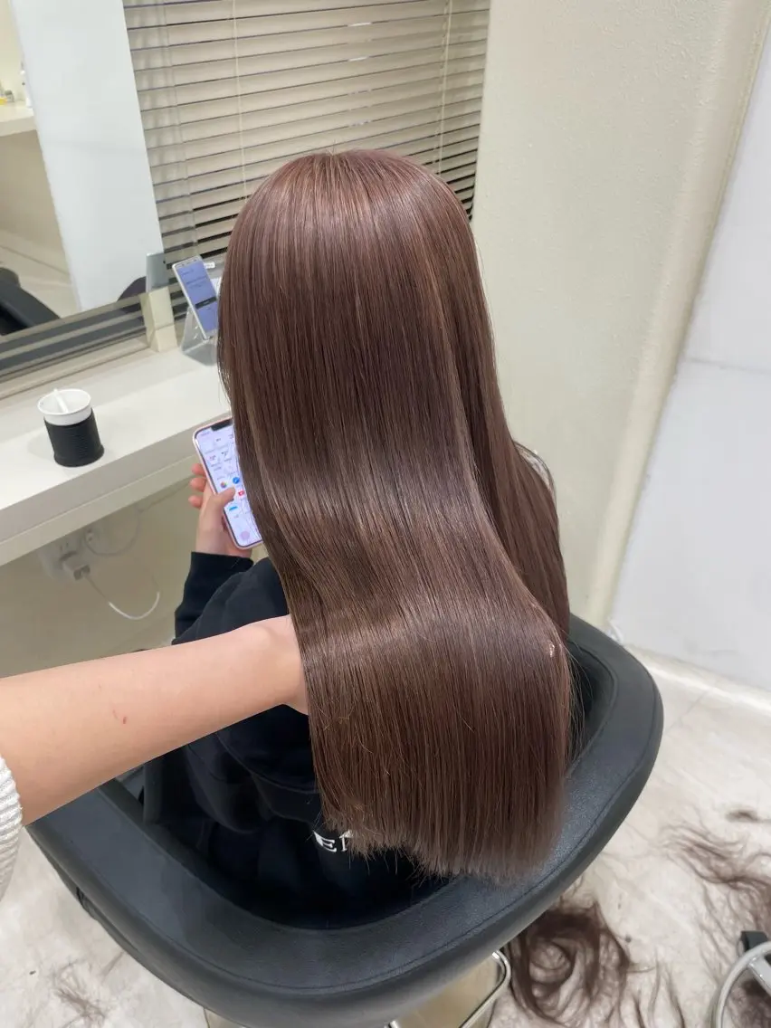 ロング カラー ヘアアレンジ ヘアカラー トリートメント 🎀 yuuka🎀のヘアスタイル