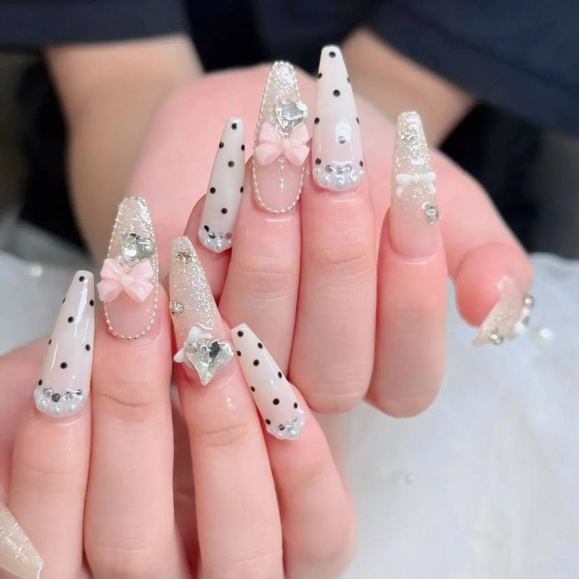 ネイル フットネイル フレンチネイル グラデーション 韓国ネイル ロングネイル ハンドネイル Hani Nail Salonのネイルデザイン