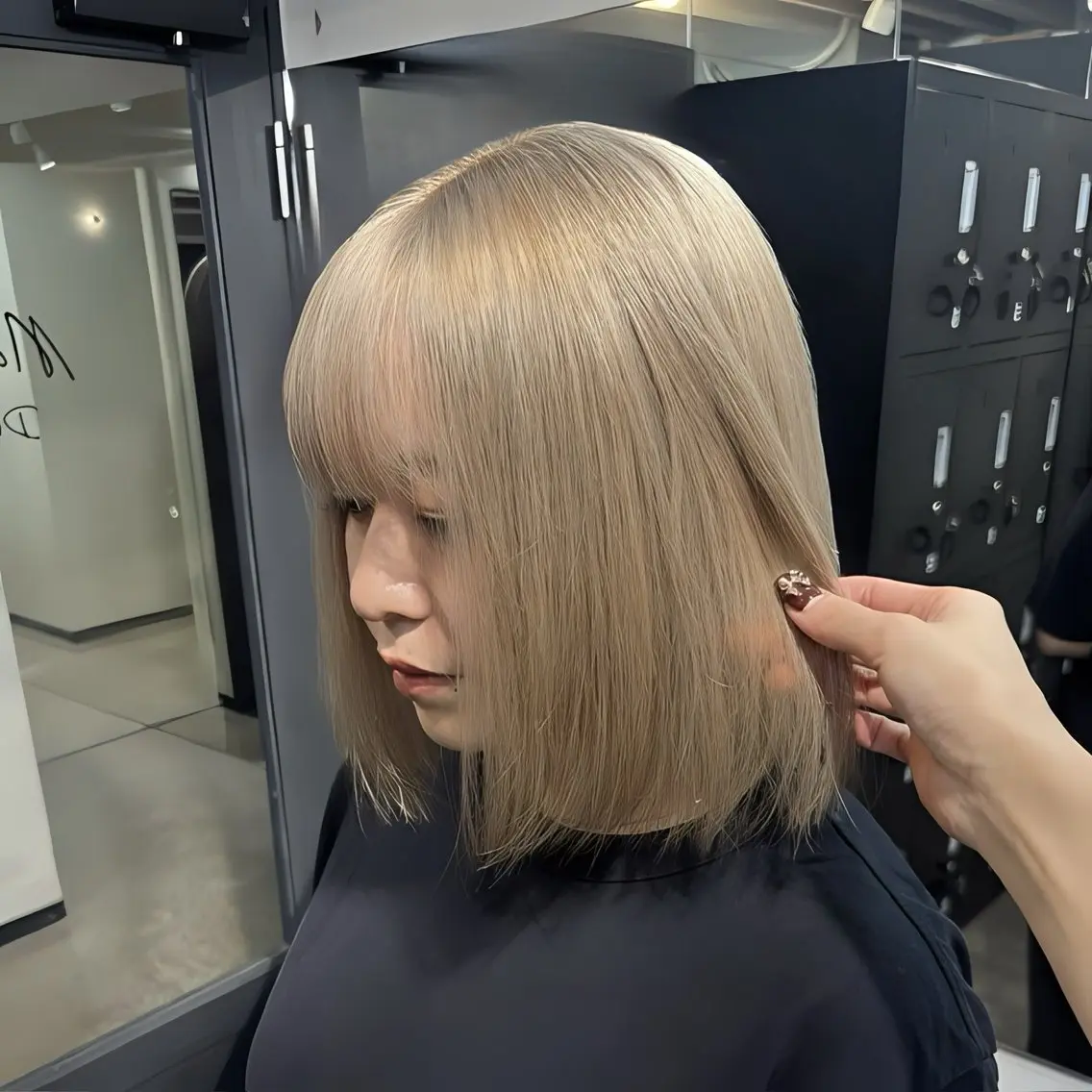 ロング カラー ヘアアレンジ メンズ ヘアカラー トリートメント 🍀淡色×ブリーチ/ ベージュ✨RINOのヘアスタイル