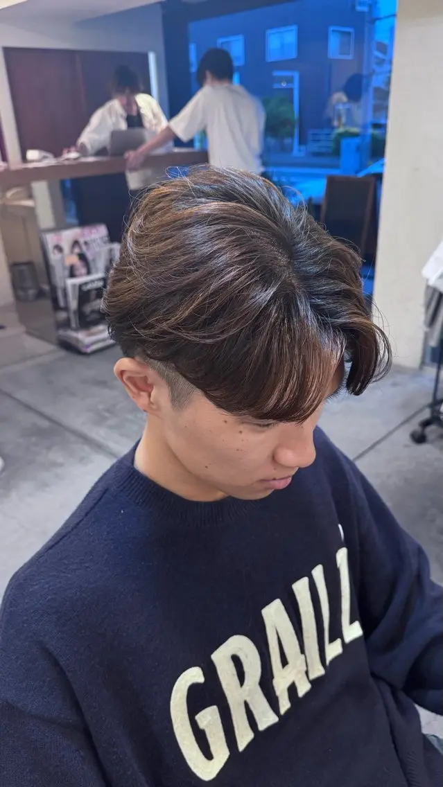 『🔥メンズ限定🔥』カット+🌀ニュアンスパーマ🌀+髪質改善トリートメントの写真
