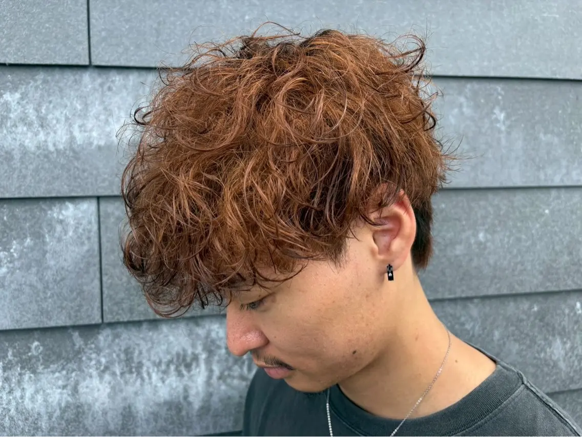 カラー パーマ メンズ カット パーマ 内山 翔太のヘアスタイル