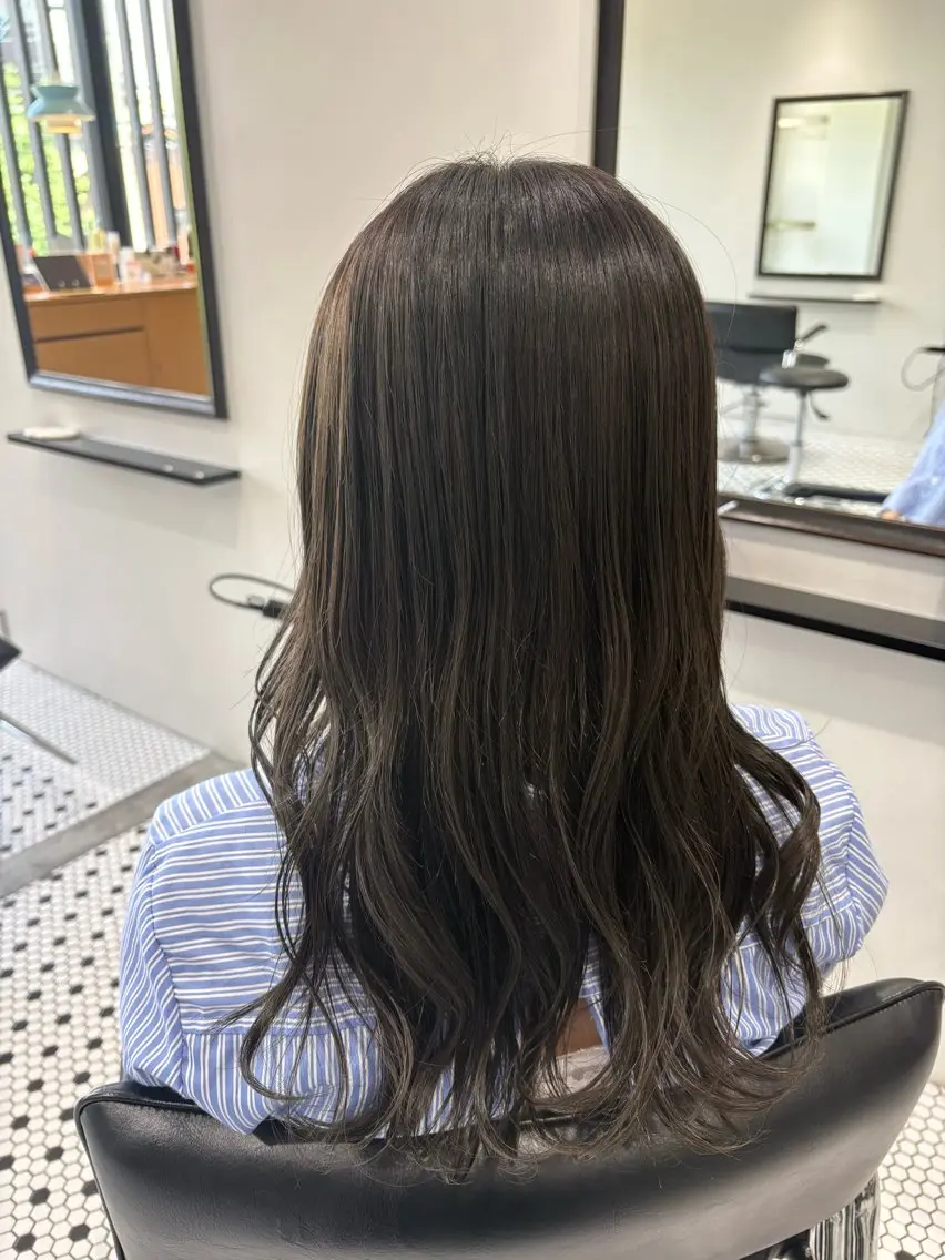 セミロング トリートメント ヘッドスパ のん🌻髪質改善/ 透明感カラーのヘアスタイル