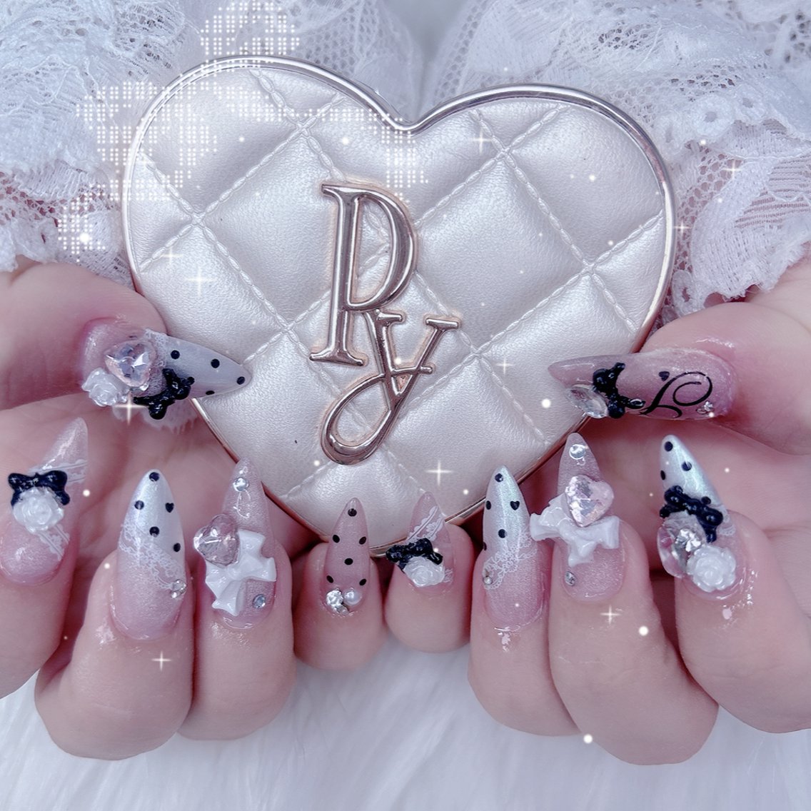 ネイル クリアネイル ロングネイル ハンドネイル ハンドケア mini nailのネイルデザイン
