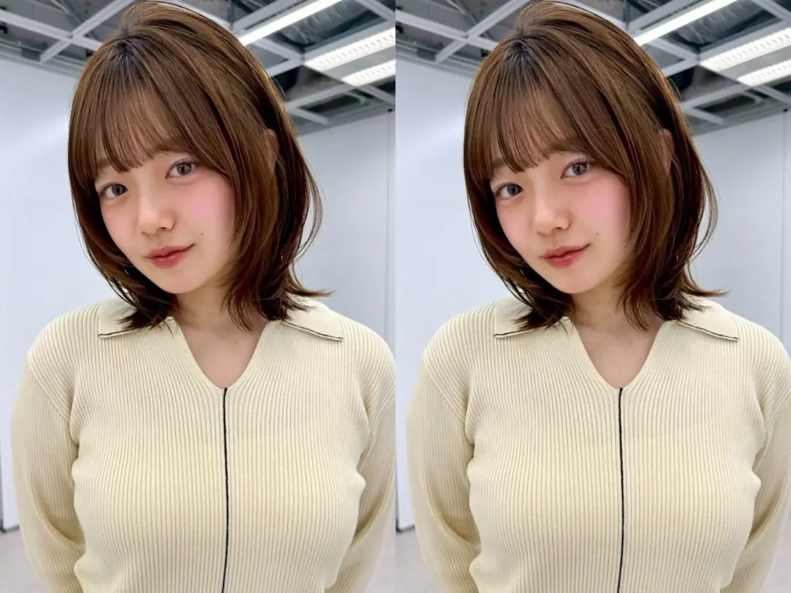 ミディアム 透明感カラー / Rio👶🏻💞のヘアスタイル