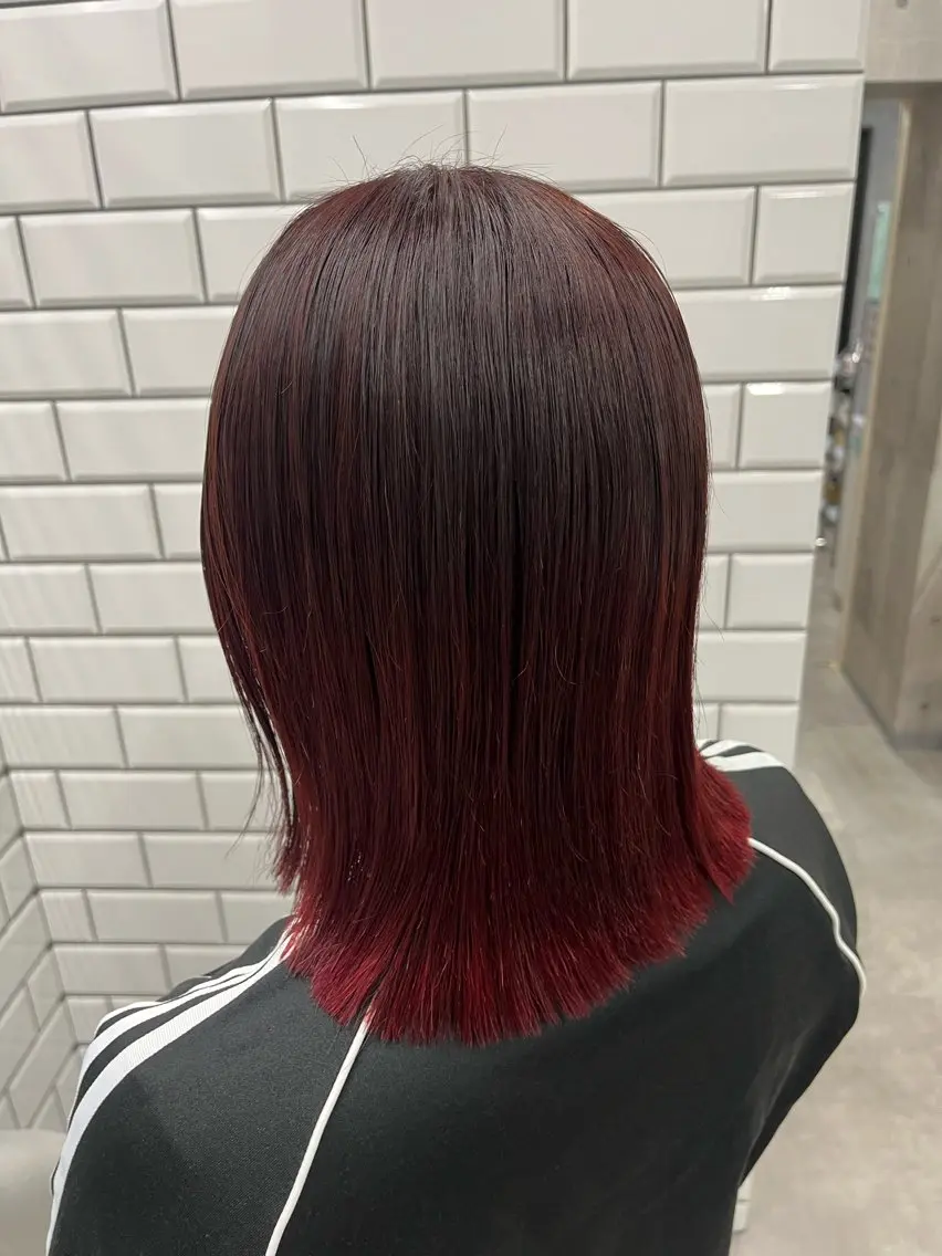 ロング カラー ヘアカラー トリートメント newi赤羽 HINATAのヘアスタイル