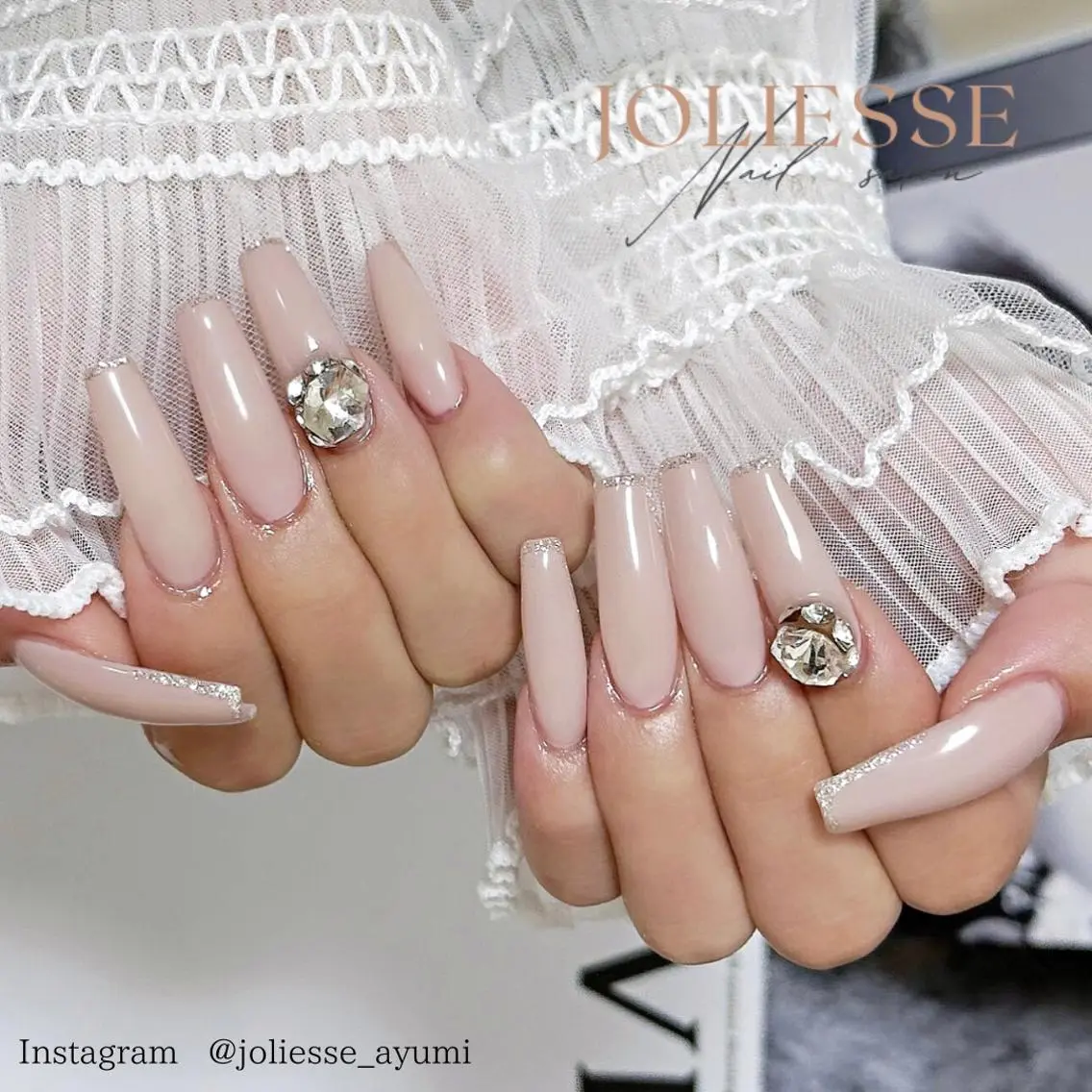 ネイル シンプルネイル ハンドネイル JOLIESSE Ayumiのネイルデザイン