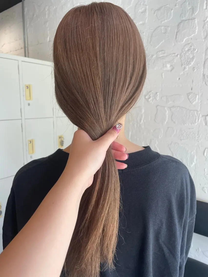 ロング カラー ヘアアレンジ カット ヘアカラー トリートメント 🎀レイヤー 透明感 カラーyuuri🎀のヘアスタイル