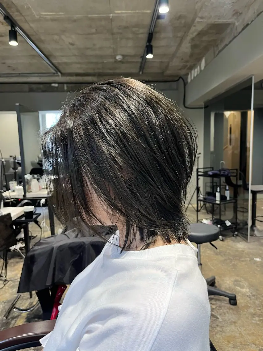 セミロング 渋谷ケアブリーチ ❤️‍🔥徳田空悟のヘアスタイル