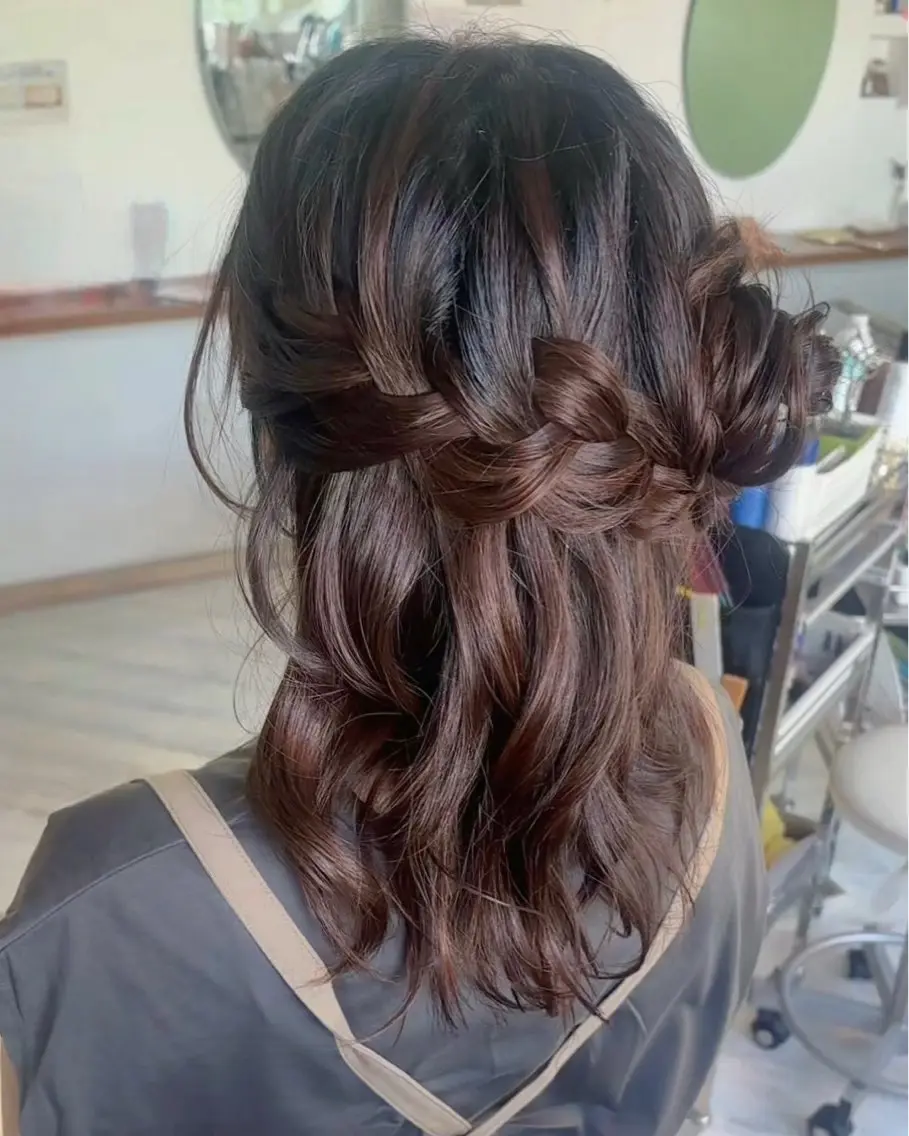 ヘアアレンジ ハーフアップ mickey Yuinaのヘアスタイル