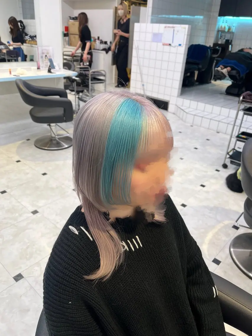 ミディアム カラー カット ヘアカラー トリートメント Nene 🪽🤍推しカラーのヘアスタイル